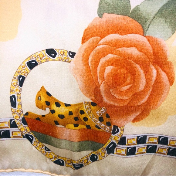 Authentic Cartier 100% Silk Scarf - Picture 10 of 14